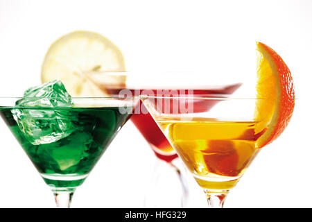 Colourful cocktails Stock Photo