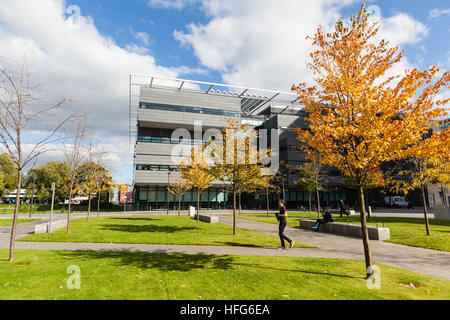 Alan Turing building in autumn, The University of Manchester, UK Stock Photo