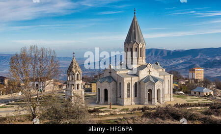 Ghazanchetsots Cathedral in Shushi in Nagorno Karabakh Stock Photo