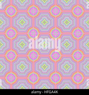Colorful Ornamental Seamless Line Pattern Stock Vector
