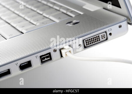 Laptop, ports Stock Photo