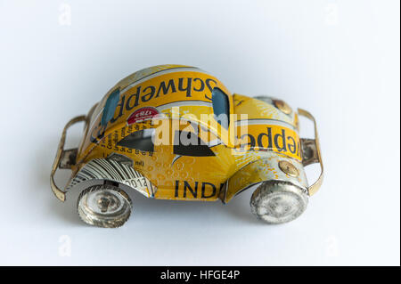 Madagascar, toy car made from recycled drink can Stock Photo