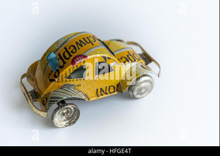 Madagascar, toy car made from recycled drink can Stock Photo