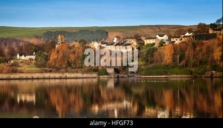 View of a village in Peak District,Derbyshire England UK Stock Photo