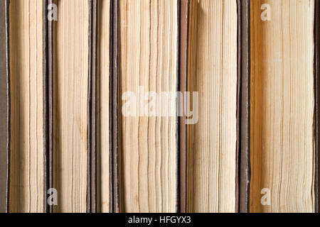 A stack of old books close up. Stock Photo