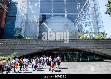 New York City,NY NYC Manhattan,Upper West Side,American Museum of Natural History,Rose Center for Earth & Space,Hayden Sphere Planetarium,student stud Stock Photo