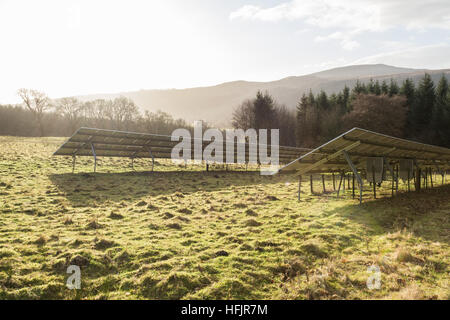 solar panels in Scotland Stock Photo