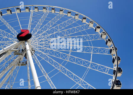 The Wheel of Brisbane is an almost 60 metres tall ferris wheel installed in Brisbane, Australia. Stock Photo