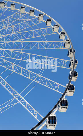 The Wheel of Brisbane is an almost 60 metres tall ferris wheel installed in Brisbane, Australia. Stock Photo