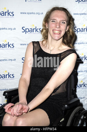 Sparks Winter Ball at the Roundhouse, Chalk Farm, in London - Arrivals  Featuring: Sophie Christiansen Where: London, United Kingdom When: 30 Nov 2016 Stock Photo