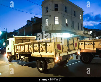 Sydney, Australia. 01st Jan, 2017. Anti-terrorism measures pictured in place for Sydney New Year's Eve fireworks. Extra police were deployed and locations fortified with emergency and heavy vehicles to protect millions of New Year's Eve revellers amid the threat of a terror attack. Officers from the NSW Police Force Terrorism Investigation Squad arrested a man at Sydney's international airport over making threats targeting Sydney's New Year's Eve festivities. © Hugh Peterswald/Pacific Press/Alamy Live News Stock Photo