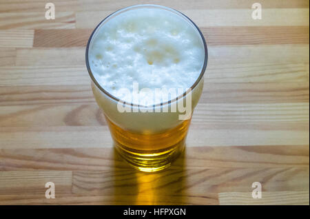 A pint of cool larger beer Stock Photo