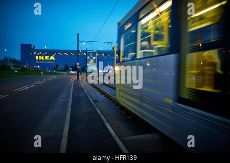 Ikea Aston under Lyne Tameside exterior   Architect  property properties building development developed structure property architectural design design Stock Photo