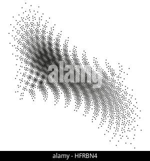 Style dotwork background. Abstract dotted stippling engraving. EPS 10 vector file included Stock Vector