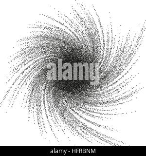Grunge halftone distress dots background. Vortex texture. EPS 10 vector file included Stock Vector