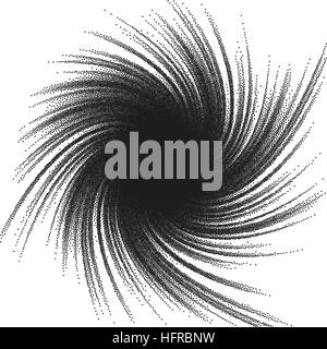 Abstract structure made by shuffled round particles. Swarm of dots. Rippled random halftone illustration for backdrop. EPS 10 vector file included Stock Vector