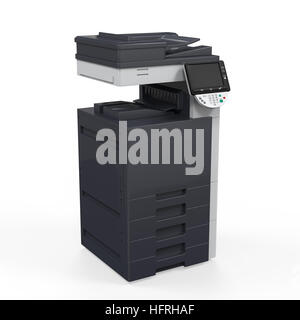 Office Multifunction Printer Isolated Stock Photo - Alamy