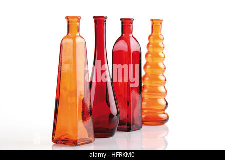 Colourful glass bottles Stock Photo