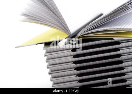 Stack of arithmetic books Stock Photo