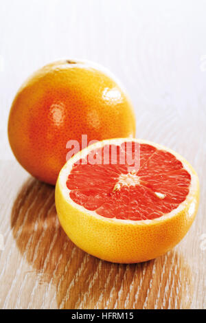 Ruby Red Grapefruit (Citrus) Stock Photo