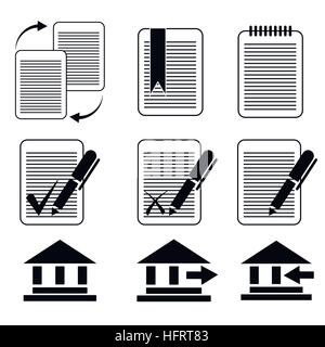 vector business icons set 8 Stock Vector