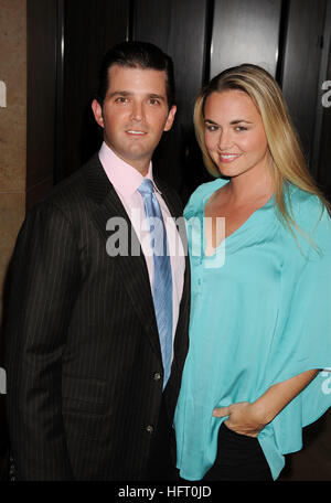 DONALD TRUMP JNR with his wife Vanessa in 2010. Photo Jeffrey Mayer Stock Photo