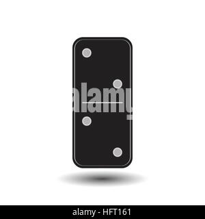 Domino icon illustration of two. FOR USE design, decoration, printing, smart phone, website etc Stock Vector