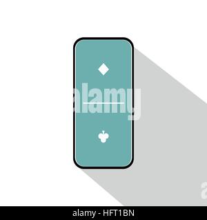 Domino icon illustration assorted one - one on an isolated background. FOR USE design, decoration, printing, smart phone, website, etc. Stock Vector