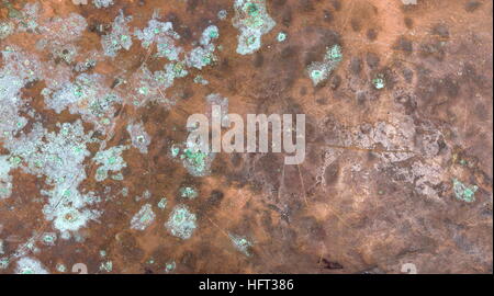 vintage copper backrgound with scratches slighlty damaged Stock Photo