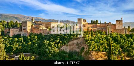 Alhambra Palace, Granada, Andalucia, Spain Stock Photo