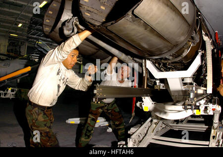 CVN 69, cvw-7, jet engine, maintenance, USS Dwight D. Eisenhower Stock ...