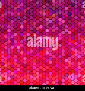 abstract vector geometric hexagon background - purple and red Stock Vector