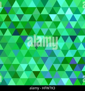 abstract vector geometric triangle background - teal and green Stock Vector
