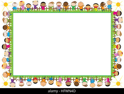 Colored frame for children Stock Photo - Alamy