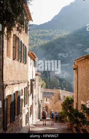 Deia, Mallorca, Spain. Street view in pretty little Majorcan village Stock Photo