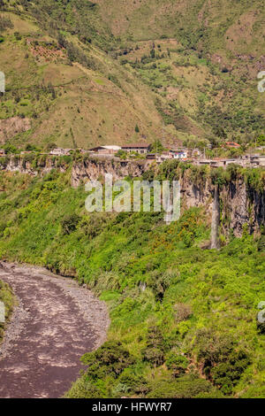 Pastaza Valley In The Andes Mountains, Ecuador Aerial Shot, South America Stock Photo