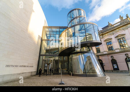 Deutsches Historisches Museum extension by Chinese American architect I. M. Pei, German Historical Museum, DHM, Unter den Linden, Berlin, German Stock Photo