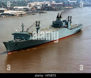 A port bow view of the vehicle cargo ship USNS MERCURY (T-AKR-10) at ...