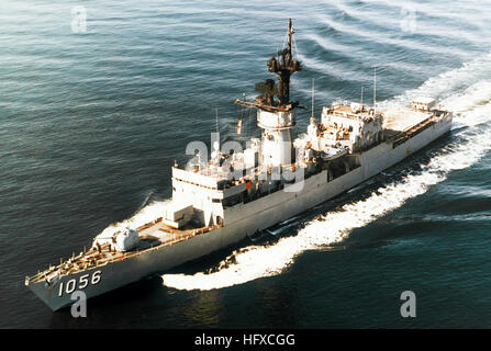 A port bow view of the frigate USS PATTERSON (FF-1061) underway. Base ...