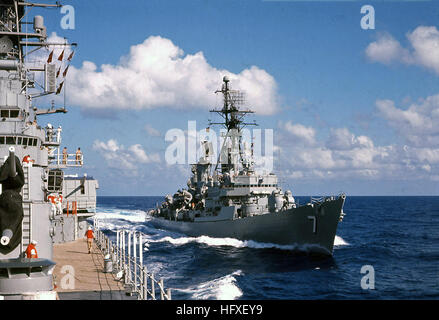 USS Henry B. Wilson (DDG-7) Underway In The Pacific Ocean In October ...