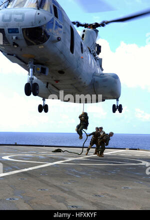 Amphibious Landing Exercise 2009, ch-46 sea knight, flight deck ...