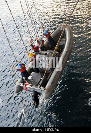 Australian sailors conduct rigid hull inflatable boat (RHIB) operations ...