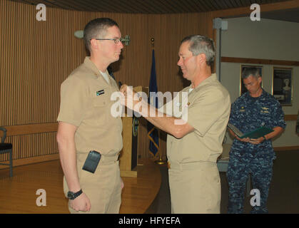 U.S. Navy Lt. Cmdr. Michael Dobling, commanding officer of Underwater ...