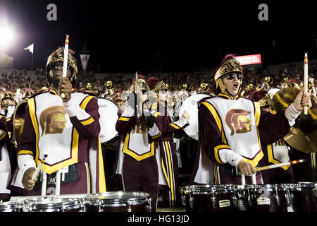 California, USA. 2nd Jan, 2017.  USC marching band celebrates after the Rose Bowl Game between Penn State Nittany Lions and University of Southern California Trojans at Rose Bowl Stadium in Pasadena, California. USC won 52-49. © Scott Taetsch/ZUMA Wire/Alamy Live News Stock Photo