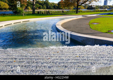 Princess Diana Memorial Fountain in Hyde Park, London Stock Photo