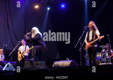 Turin, Italy, 27th July 2015 Patti Smith perfoms live the Horses tour Stock Photo