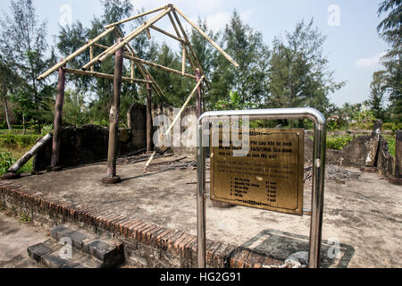 Massacre memorial My Lai Vietnam Stock Photo