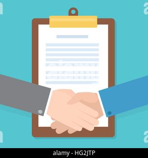 business agreement people shaking hand Stock Vector