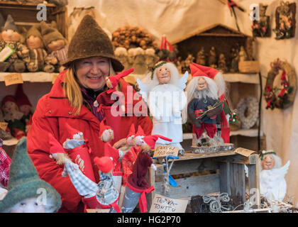 Christmas Market Helsinki Finland Stock Photo