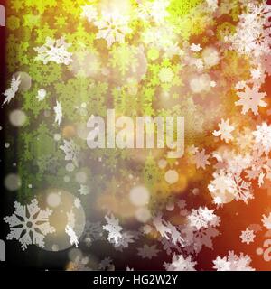 Bokeh christmas lights background. EPS 10 Stock Vector